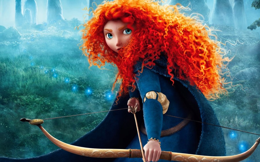princess merida curly hair